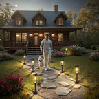 LETMY 12 Pack Solar Pathway Lights Outdoor, Solar Lights Outdoor Waterproof IP65, Bright Solar Garden Lights Outdoor, Auto On/Off Outdoor Solar Lights for Yard Walkway Driveway Landscape Garden Decor