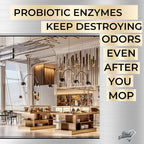 Restaurant Bio-Deodorizing Floor Cleaner - Heavy Duty Commercial Concentrated Enzyme Degreaser and Odor Eliminator for Mopping Tile, Laminate, Hardwood & More