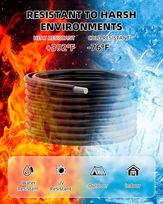 NAOEVO 24 Gauge Wire 300ft, 24 AWG Wire 6 Colors 50ft Each Spool, Flexible Silicone Tinned Copper Electrical Cable, Wiring kit for Breadboard/Automotive/DIY/Battery, 200℃