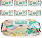 6 Packs Surface Cleaning Wipes Bleach Free, Thick & Large Dispose, All-Purpose Cleaner for Bathroom, Kitchen, Office, 600 Count Soft Flow, Biodegradable, Juniper Scent