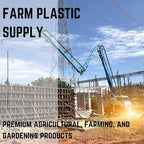 Farm Plastic Supply - Dura Skrim String Reinforced Clear Plastic Sheeting - 6 Mil - (20' x 300') - Reinforced Poly Film Tear Resistant, Weatherproof, Vapor Barrier Polyethylene Roll for Construction