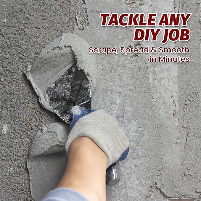 Putty Knife Set,4 PCS 2",3",4",6" One Piece Premium Polished All-Stainless Steel Scraper Tool for Drywall Finishing,Professional Grade Putty Blade for Scraping Paint, Taping