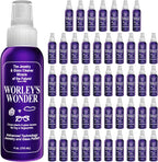 Worley's Wonder Jewelry & Glass Cleaner (4 Ounce Spray Bottle) - Jewelry Cleaner Spray for Gold, Silver, Diamonds, Gemstones, Glass, Marble, Electronics (Pack of 48)