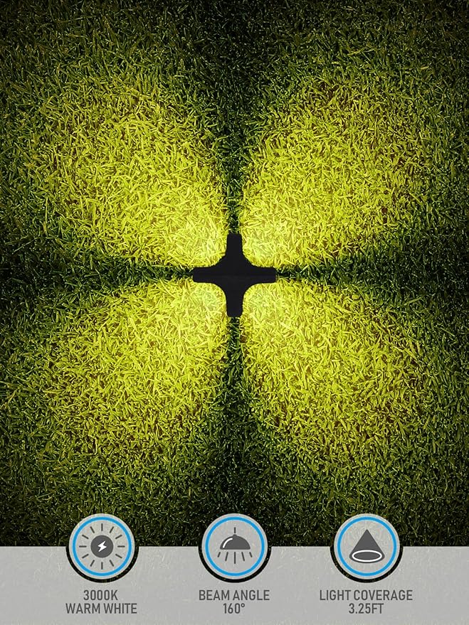 LEONLITE 12-Pack Low Voltage Path Lights, 3W LED Landscape Pathway Lights, Outdoor Landscape Lighting for Driveway, Garden, Aluminum, 12-24V AC/DC, ETL Listed, IP65 Waterproof, 3000K Warm White, Black