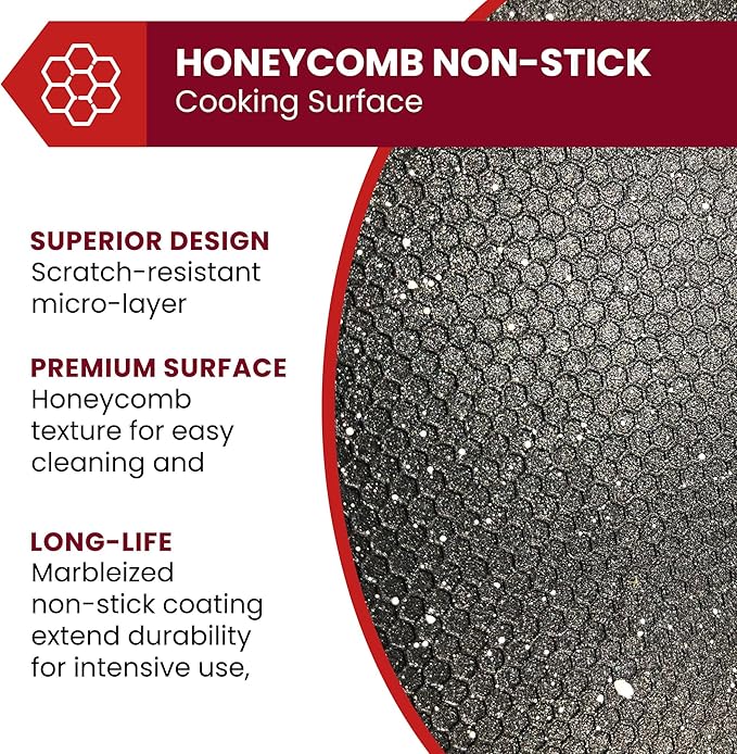 Elite Gourmet EG6203 Extra Deep 16"x13"x3.2" (10.5Qt.) Scratch Resistant, Easy Pour Spout, Dishwasher Safe, Non-stick Electric Skillet with Vented Glass Lid, Adjustable Temperature, Black