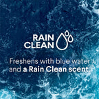 Clorox Ultra Clean Toilet Tablets Bleach & Blue, Rain Clean Scent, 2.47 Ounces Each, 4 Count (Package May Vary)