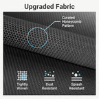 VIPEK R3C Rolling Clothes Rack with Cover Portable Closet for Hanging Clothes, Heavy Duty Garment Rack Freestanding Racks with Wheels&Side Hooks, Black Rack with Black Upgraded Polyester Cover