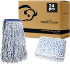 KLEEN HANDLER Cut End Finish Mop | 1.25" Universal Headband Maximum Absorption Finishing Mop, Case of 24
