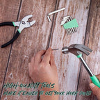 CARTMAN 39-Piece Home Tool Set Kit, Essential Household Hand Tools with Plastic Storage Case, Green