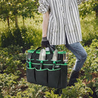 Garden Tool Set with Bag and Gloves, Heavy Duty Stainless Steel Gardening Tool Set, Ideal Gardening for Women and Men, Set of 9