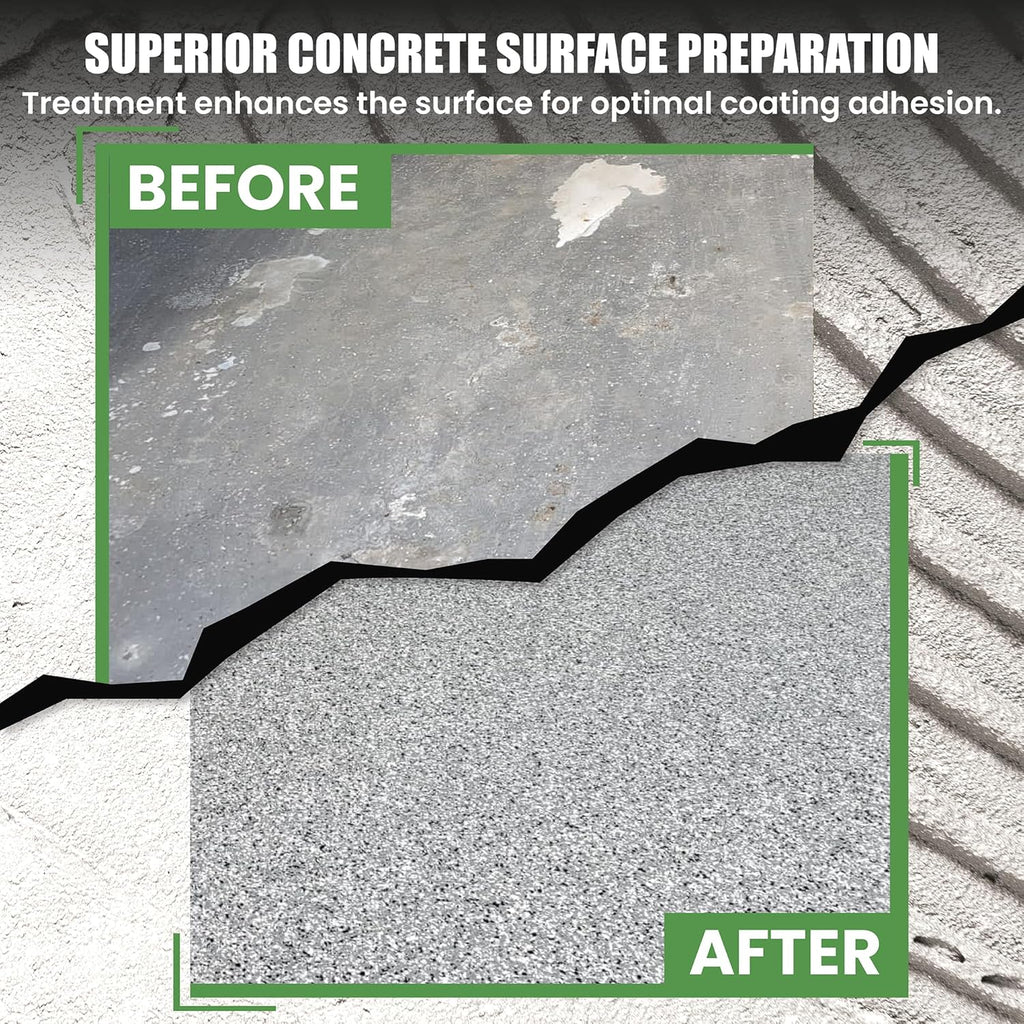 Max Grip Concrete Surface Preparation & Quarry Tile Treatment – Gallon | High-Performance Pre-Paint Etching Solution for Superior Adhesion & Durability