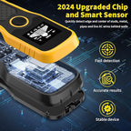 Stud Finder Wall Scanner, Advanced 5-in-1 Detector for Wood, Metal, Joists, Pipes, and AC Wires, New version Intelligent Chip, High-Definition LCD Display Screen & Audible Alarm (Light-Yellow)