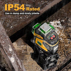 PREXISO Laser Level 3 X 360° Self Leveling with 47 In. Tripod, IP54 Rechargeable 100Ft Green Lazer Leveler Tool for Construction, Home Renovation with Magnetic Base, Battery Adapter, Case, Accessories