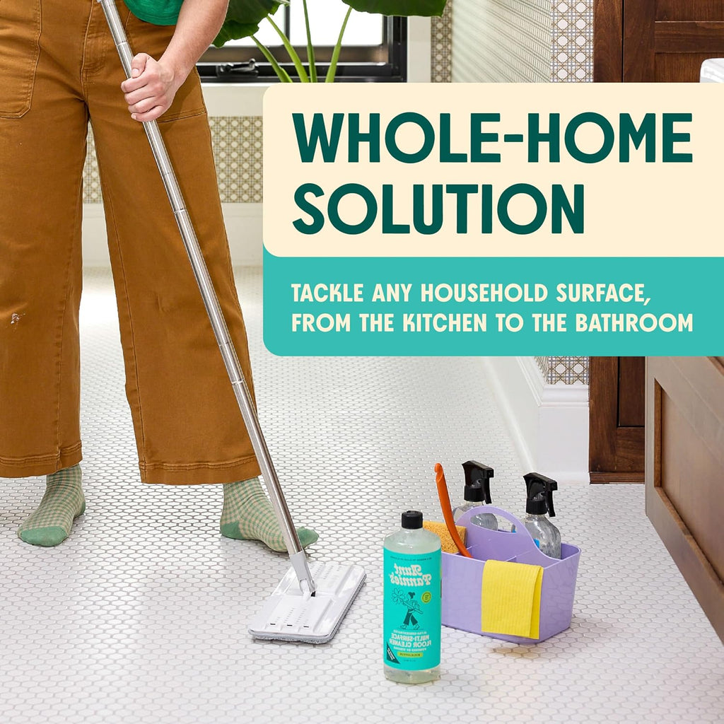 Aunt Fannie's Whole Home Cleaning Bundle: All Purpose Spray, Floor Cleaner, Glass & Window Cleaner, Multi-Surface Wipes, Carpet Refresher