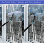 26FT Window Cleaning Brush Kit, 4-26ft Adjustable Water Fed Pole Kit, Solar Panel Cleaning Brush and Pole, Window Roof Solar Panel Washing Cleaner Equipment Kit