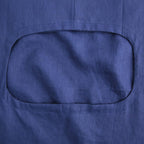 Amazhiyu 100% Linen Door Hanging Laundry Hamper Bag, 19x27 Inches (Navy)