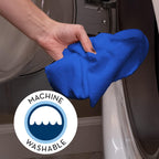 S&T INC. 50 Pack Microfiber Cleaning Cloth with Box, Bulk Towels for Home, Reusable Microfiber Towels for Cars, Cleaning Rags, Blue, 11.8 Inches x 11.8 Inches, 50 Count