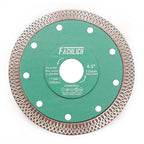 Diamond Porcelain Saw Blade 4-1/2" Tile Blade Ceramic Cutting Disc 115MM with X Teeth Turbo Mesh Rim for Ceramic Tile Porcelain Granite