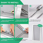 Screen Tool for Window Screen Replacement - Two Spline Roller (Steel and Nylon Bearing Roller), Spline Removal Hook, Two Sizes Screen Spline, Utility Knife, Tape Measure, Tooltriz