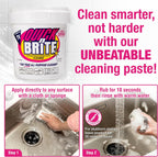 Quick 'n Brite All Purpose Cleaning Paste – Miracle Cleaner for Tough Stains, Biodegradable, Non-Toxic, Pet-Safe, Multi-Surface Stain Remover, Made in USA, 80 Oz