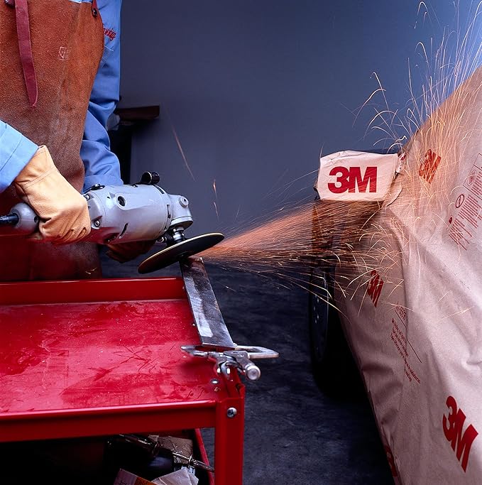 3M Welding and Spark Deflection Paper 05916, Flame Retardant, Adhesive Backing, Repositionable, 24 in x 150 ft