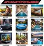 3500W 240V Above-Ground Pool Immersion Water Heater with Temp Control & GFCI – Submersible Electric Heater for Hot Tub, Bucket, Baptistry, Inflatable Pool, Baptismal Pool & Bathtub