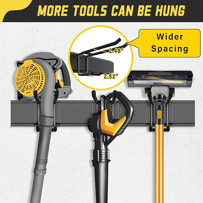 Garage Wall Organizer,21Pack Carries 1200 lbs,Garden Tool Organizer 99in With Large Storage Space,Easy Assembly, Sturdy Design,for Efficient Tool Storage Garage Organization