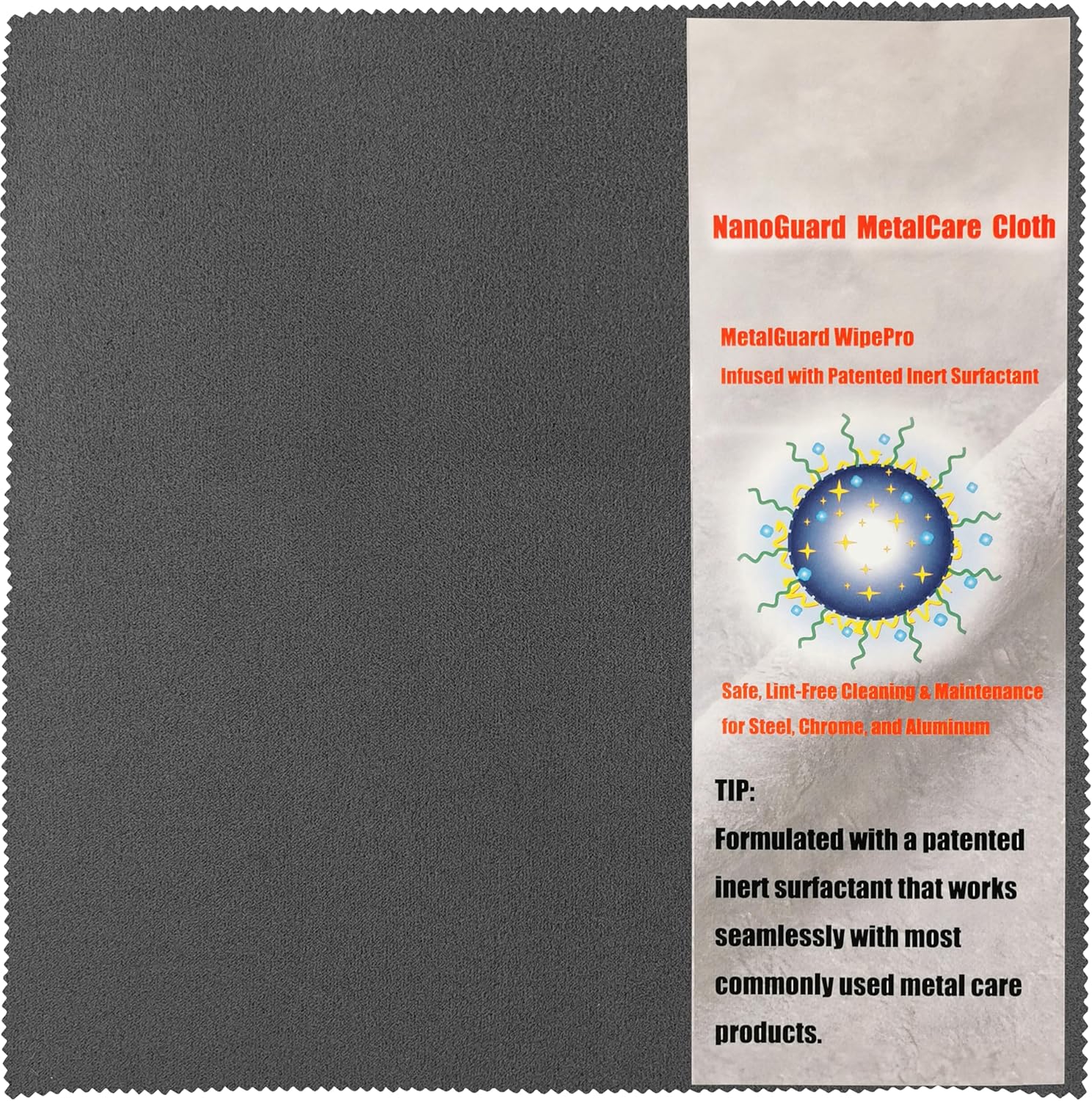 XANADU All Purpose Polishing Silicone Gun Cloth 12"x12" 6 Pack Infused With Innovative Inert Surfactant, Silver Polish for Silverware, Coins, Silicone Cloth for Guns, Brasso Brass Cleaner Polish