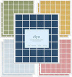 ELYN Swedish Dishcloths, Reusable & Washable Sponge Cloths, Absorbent Cleaning Paper Towels for Kitchen, Dishes, Counters and More, 10 Pack, Assorted Rainbow Color Window Pane Pattern