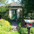 Spring Flowers Bird Mailbox Cover Magnetic Large Size 21x25.5 Inch Spring Mountain Lake Mailbox Covers Floral Rustic Seasonal Mailbox Wraps Oversized Post Letter Box Decor for Garden Yard