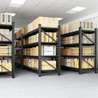 5000LBS Storage Shelves, 71" W Heavy Duty Garage Shelving Unit, Adjustable Industrial Shelving, 4 Tier Metal Shelving for Garage, Supermarket, Warehouse, 71" W x 24" D x 70" H