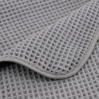 POLYTE Microfiber Quick Dry Lint Free Bath Sheet, 70 x 35 in, Set of 2 (Waffle Weave)
