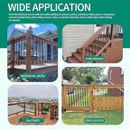 Black Metal Deck Balusters 32", Deck Railing and Indoor Stairs Railing,Hollow Rectangular Stair Railing with Screws for Deck Railing and Outdoor Porch-25Pack