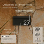 post & porch The OG Mailbox | Wall Mounted Mailbox | Black/Brown/White/Grey, 1 Size, Weatherproof Mail Box for Outside | Customizable (Black)