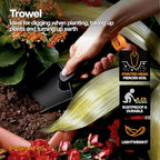 Fiskars Vegetable Garden Tool Set with Vegetable Shears, Seed Sower, Trowel, Cultivator, Weeder, and L/XL Garden Gloves for Indoor or Outdoor Gardening (6 Piece Kit)