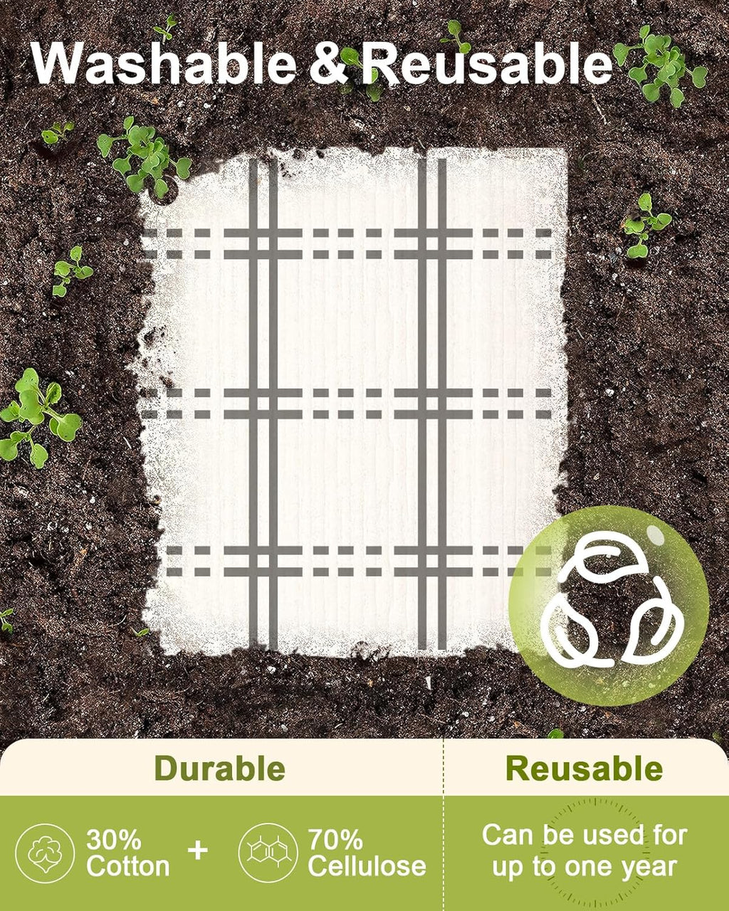 6 Pack Swedish Dishcloths for Kitchen - Reusable Dish Cloths for Washing Dishes Absorbent Cute Funny Kitchen Towels Cleaning Sponge, Grey Checked