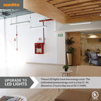 Sunlite 41202 LED T5 Ballast Bypass Light Tube (Type B) 2 ft, 12 Watt (F24T5 Fluorescent Replacement), 1500 Lumens, Mini G5 Base, Dual End Connection Shatterproof UL Listed, 5000K Daylight, 10 Pack