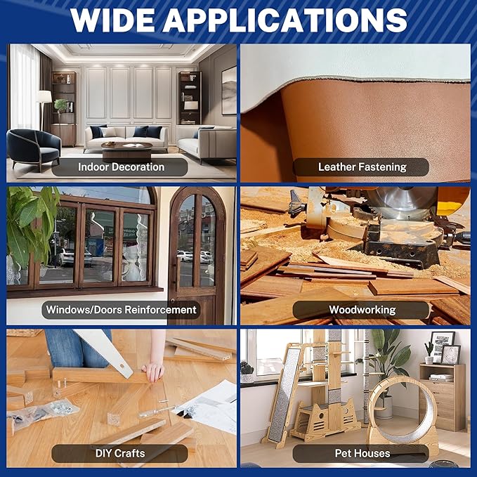 WORKPRO 1'' 18 Gauge Brad Nails, 6000 Count Finishing Nails, Universal Brad Nail Gun Nails for Pneumatic & Electric Brad Nailers