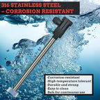 3000W 240V Inflatable Pool Immersion Water Heater with Wifi Timer & Auto Shut Off – Submersible Electric Heater for Above-Ground Pool, Baptismal Pool, Baptistry, Bucket, Bathtub and Hot Tub