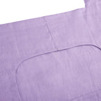 Amazhiyu 100% Linen Door Hanging Laundry Hamper Bag, 19x27 Inches Lilac