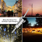 2 Pack 1/4" Hex Shank，Power Wing Nut Driver Set,Slot Wing nuts Drill Bit Socket Wrenches Tools Set, Drills Bits for Panel Nuts screws eye C hook bolt (2 Pack 2 Size （10mm,16mm）)