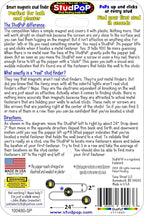 StudPoP® Original Smart Magnetic Stud Finder – No Batteries, No Calibration, 3X More Reliable, Perfect for Lath & Plaster, Metal Studs – Visual & Audible Indicator, Simple & Fun to Use – 1" Magnet