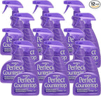 HOPE'S Perfect Countertop Cleaner and Polish 22-Ounce, Streak-Free Multi-Surface Cleaning Spray, Safe on Stone, Laminate, CORIAN, Granite, Quartz, Marble, Pack of 12