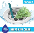 SANI 360° Sani Sticks Drain Cleaner and Deodorizer, Enzyme Pipe Cleaners, Eliminate Odors, Prevent Clogged Drains, Safe for Sinks, Bathtub Drains, Septic Tanks, 24 Count, Oak Moss