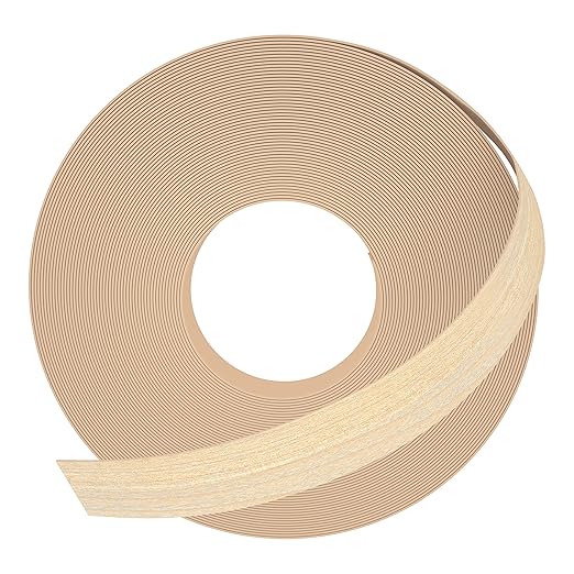 GSCIT Club Maple Edge Banding, 7/8 inch x 100ft Wood Edge Banding Pre-glued Flexible, Veneer Tape Banding for Cabinet Repair Furniture Restoration