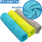 FIXSMITH Microfiber Cleaning Cloth - Pack of 50, Microfiber Towels for Cars 16 x 12 in, Highly Absorbent Cleaning Rags, Lint-Free, Streak-Free Cleaning Cloths for Car Kitchen Home Office