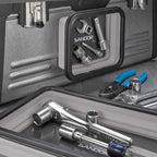 Collapsible Magnetic Parts Tray Set - 3 Different Size Tool Trays for Screw, Bolts, Nuts, Washers, Pins and Other Small Metal Parts, Mechanic Tool Gifts for Men - Light Grey