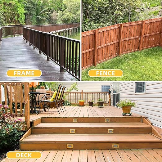 WELLOCKS Deck Screws, Wood Screws, Tan, Superior Rust Resistant, Epoxy Coated, Above 1000 Hour Salt Spray Coating T25 Torx Star Bit Included for Outdoor Wood Fence (Trial Size 0.44LBS, #8×1-1/2")