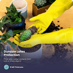 FMP Brands 3/6/12/60 Pairs 15 Inch Extra Long Rubber Dishwashing Gloves - Non-Slip for Cleaning, Kitchen, Bathroom, Gardening