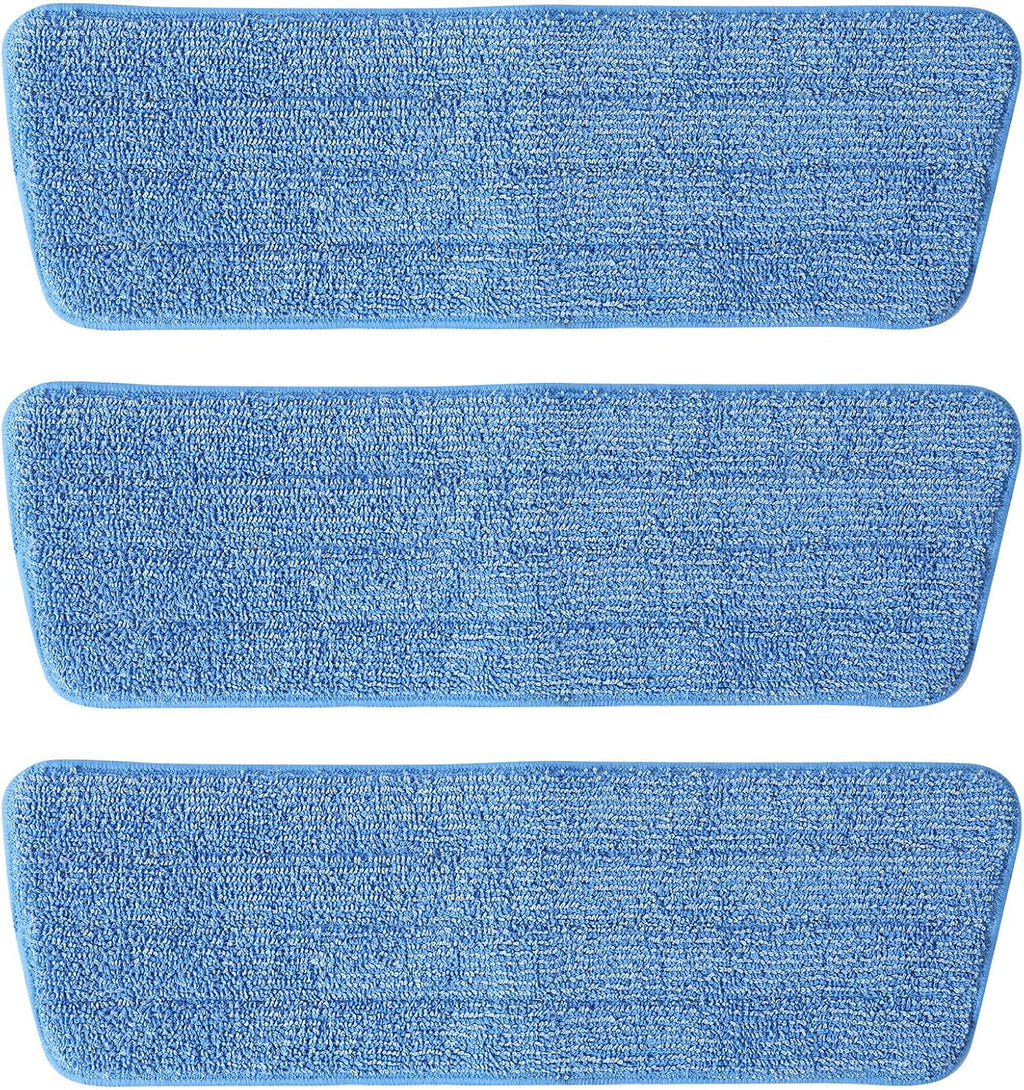 3 Pack Microfiber Mop Pads, Mop Replacement Pads Refills Floor Spray Mop Pads Wet Moping Pads Refill Reusable Pads Suitable for All Spray Mops Cleaning